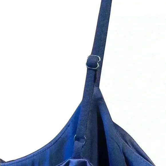 Likely Navy Blue Steph Ruched Satin & Crepe Midi-Dress - Picture 8 of 12